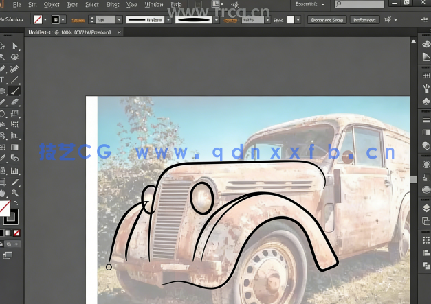  Illustrator矢量老爷车绘制实例训练视频教程(图2)