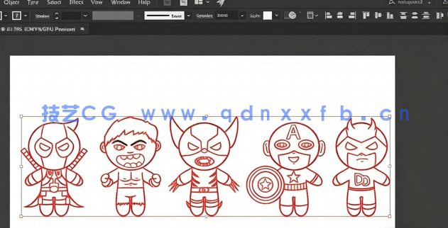 Illustrator漫威超级英雄矢量制作训练视频教程(图6)