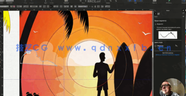 【中文字幕】Coreldraw潮流滑板冲浪风T恤矢量设计视频教程(图4)