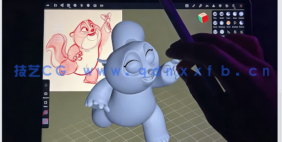 【中文字幕】Nomad Sculpt 3D角色雕刻建模设计视频教程(图2)