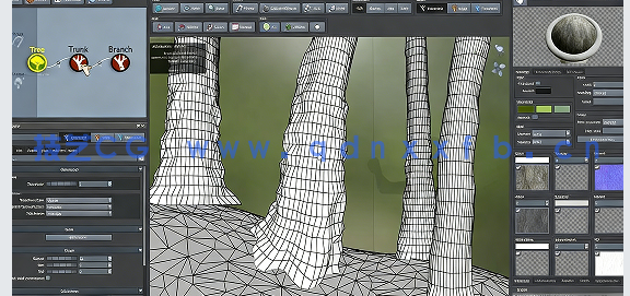 SpeedTree和Houdini高分辨率自定义树木实例制作视频教程(图2)