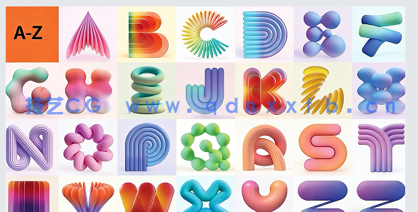 Adobe Dimension创建惊艳3D字母形状技术视频教程(图1)