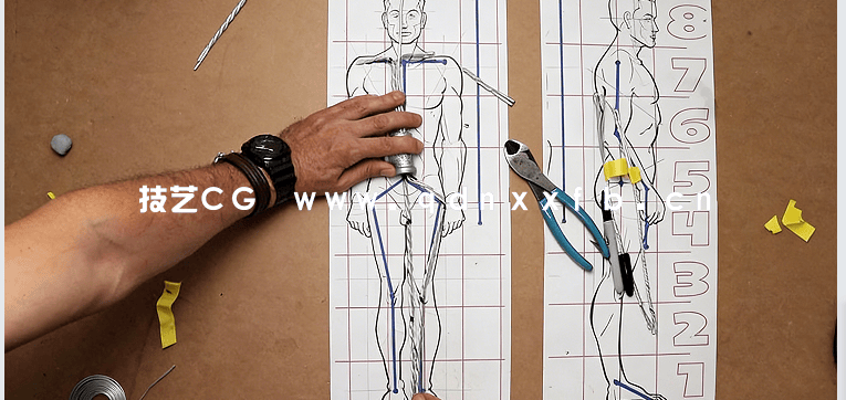 人体模型框架运动姿势结构大师级视频教程(图5)