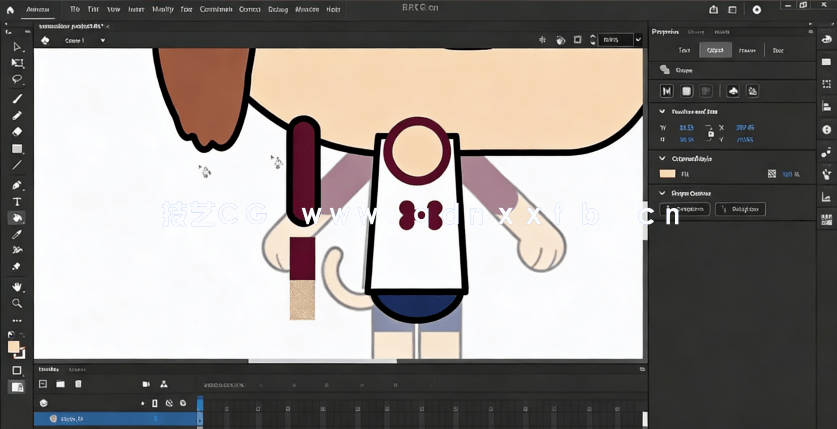 【中文字幕】Adobe Animate角色动画初学者入门训练视频(图5)