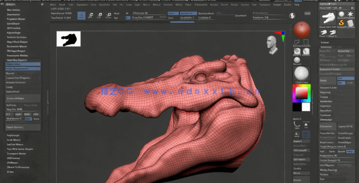 Blender逼真角色雕刻技术训练视频教程 (图5)