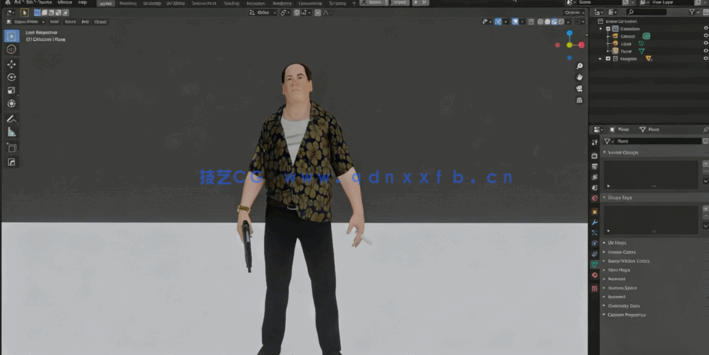  Blender黑白风格画面影视级场景实例制作视频教程(图2)