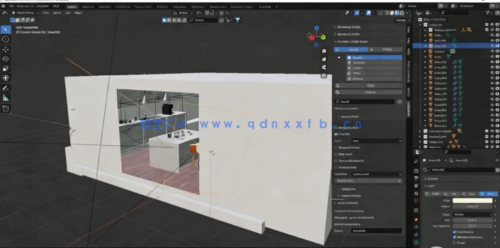 Blender逼真厨房场景实例制作视频教程 (图4)