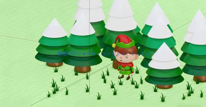 Blender可爱微笑3D小精灵建模实例制作视频教程 (图3)