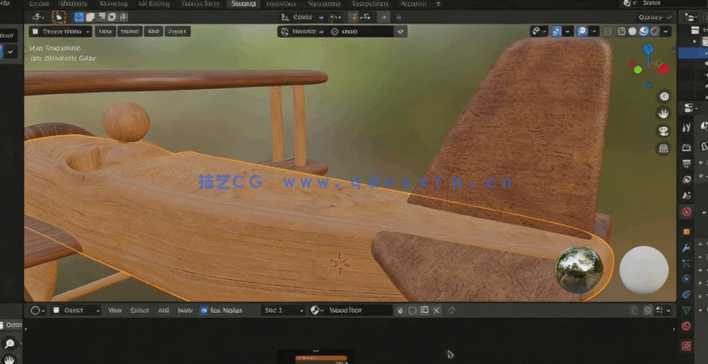 Blender玩具飞机建模动画实例制作视频教程 (图5)