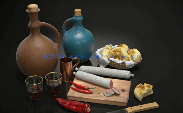 食物美食3D模型 Archmodels Vol.217(图5)