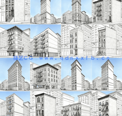 57个高质量建筑模型Evermotion Archmodels vol.215(图4)