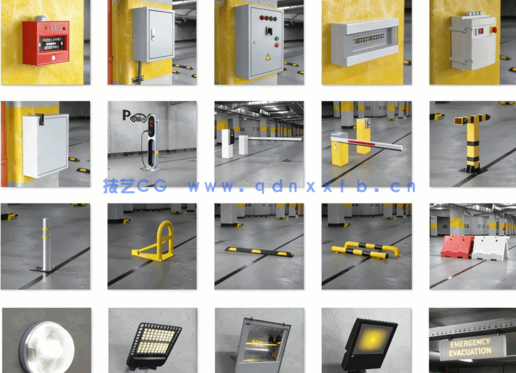 消防栓电箱警报器管道3D模型 Evermotion – Archmodels Vol.218(图2)