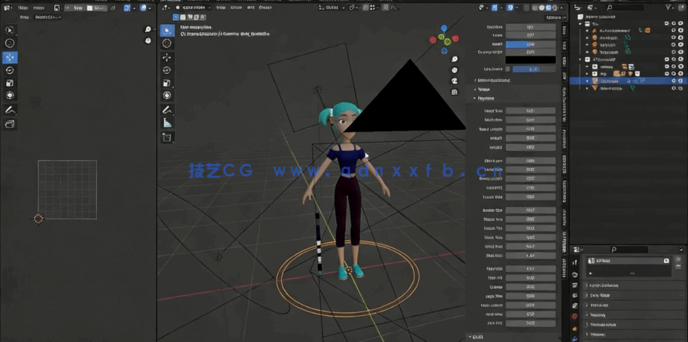 Blende使用NLA制作复杂非线性动画视频教程(图4)