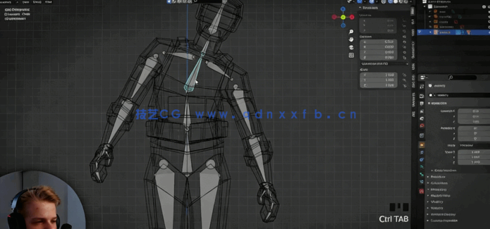 Blender低模人物角色完整制作流程视频教程(图4)