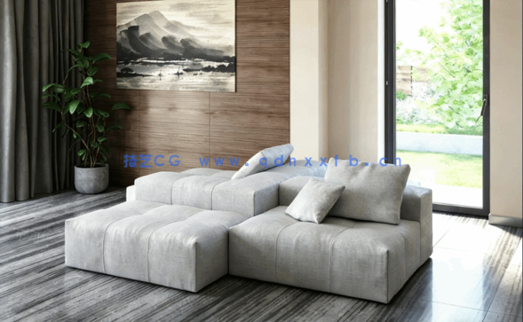 室内沙发3D模型 Evermotion – Archmodels Vol.245(图4)