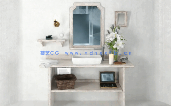 浴室洗漱台3D模型 Evermotion – Archmodels Vol.168(图4)