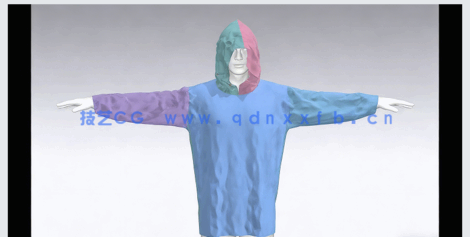 CLO 6.0 男士帽衫布料设计技能训练视频教程(图6)