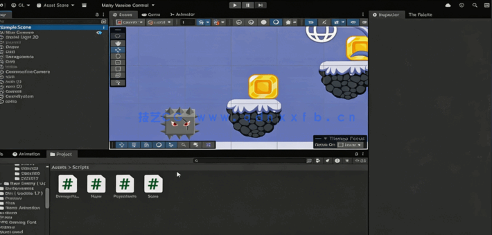 Unity 6冰雪主题2D平台射击游戏完整实例制作(图5)