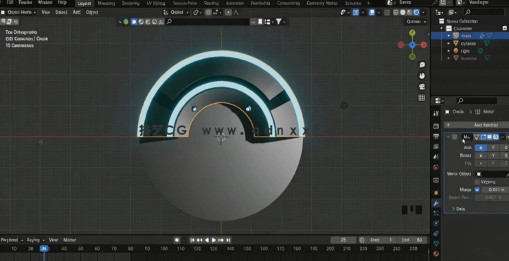 Blender 3D全息图视觉特效实例制作训练视频教程(图5)