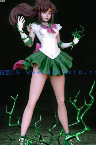 [3D打印人物] 木野真琴Sailor Jupiter站姿《美少女战士》动漫角色雕刻手办3D(图2)