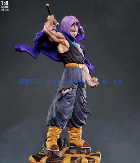 [3D打印人物] 特兰克斯Trunks《七龙珠》动漫角色雕刻手办3D打印模型(图4)