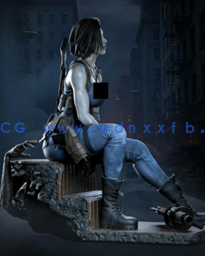 [3D打印人物] 吉尔·瓦伦丁Jill Valentine《生化危机》游戏角色雕刻手办3D打印(图2)