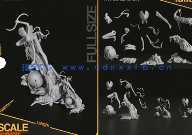 [3D打印人物] 瓦琅Varang《阿凡达:火与烬》影视角色雕刻手办3D打印模型(图5)