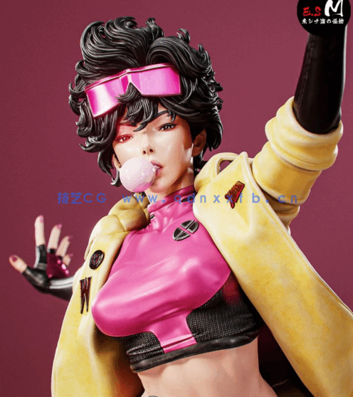 [3D打印人物] 李千欢Jubilee漫威角色雕刻手办3D打印模型(图1)