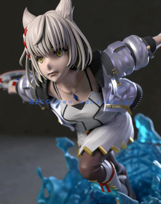 [3D打印人物] 弥央Mio《异度神剑3》游戏角色雕刻手办3D打印模型(图1)