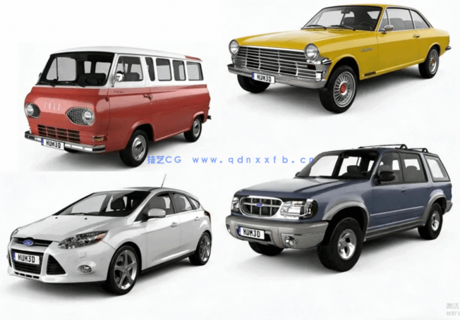 2020年8月汽车3D模型Car 3D Models Bundle August 2020(图5)