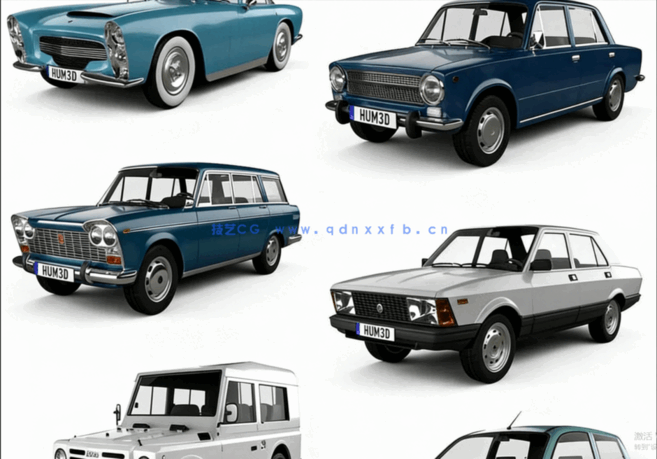 2020年8月汽车3D模型Car 3D Models Bundle August 2020(图3)