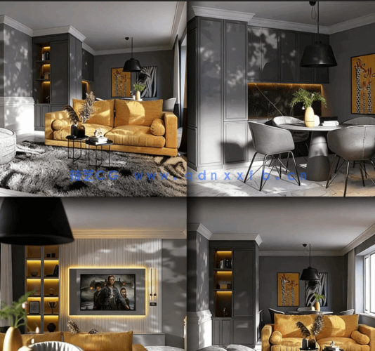 [室内设计] Blender高质量室内家具设计场景3D模型 第十季(图4)