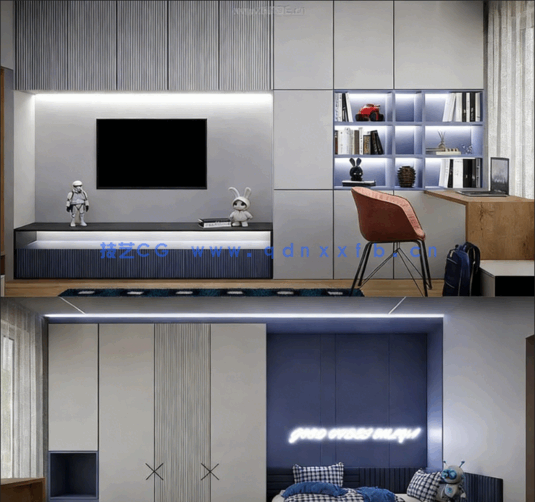 [室内设计] Blender高质量室内家具设计场景3D模型 第六季(图4)