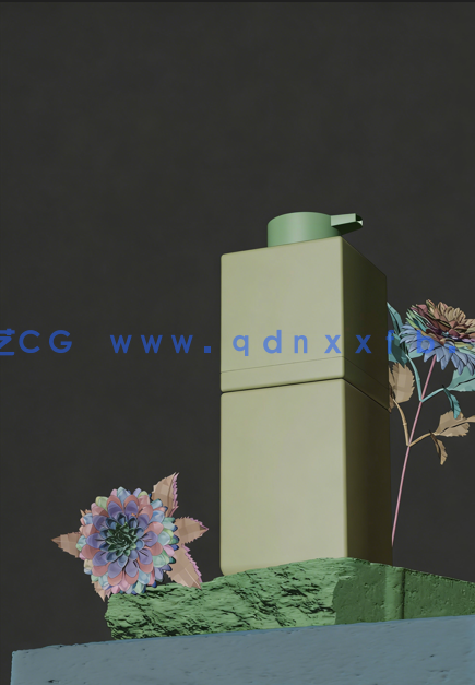 [室内设计] Blender洗面奶电商场景模型渲染场景(图3)