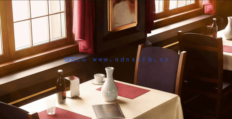 [室内设计] 中餐厅汉堡店寿司店披萨店等室内场景3D模型合集(图4)