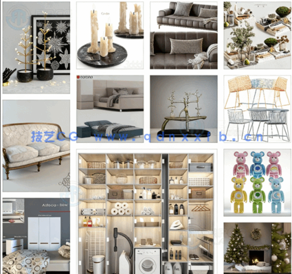 3dsky与3ddd精品家具装饰等3D模型合集2023年11月第四季(图3)