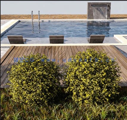 [室内设计] 超精细豪华泳池建筑设计3D模型(图4)