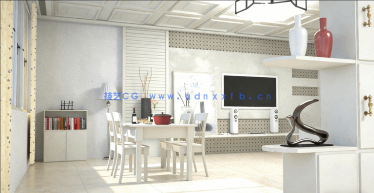 [室内设计] Reallusion Iclone家庭客厅卧室厨房饭厅等室内场景3D模型合集(图3)