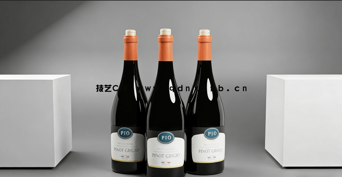 Blender酒瓶完整实例制作训练视频教程(图5)