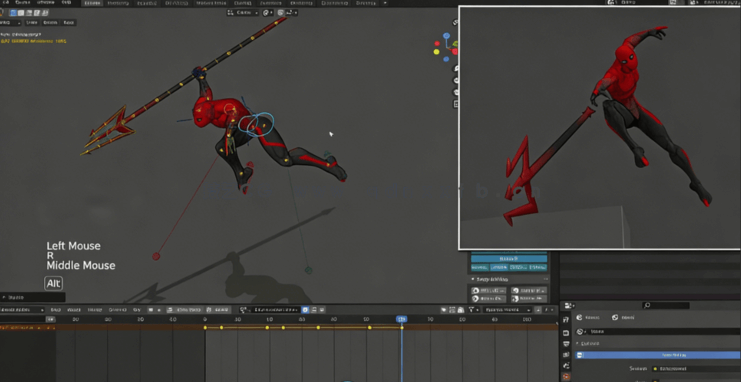 Blender角色动作动画大师级训练视频教程第二季 (图2)