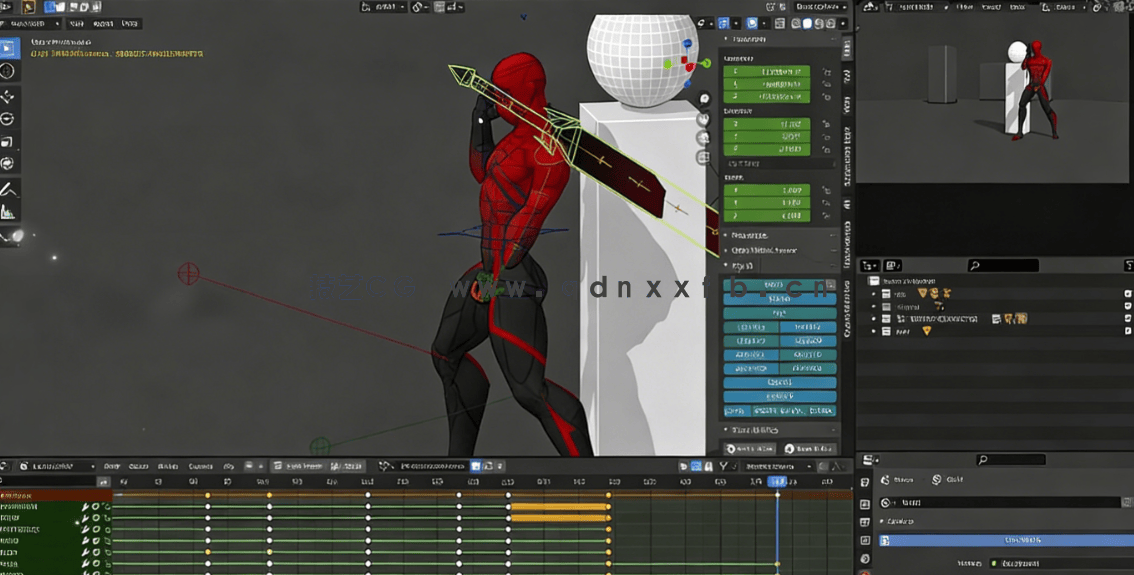 Blender角色动作动画大师级训练视频教程第二季 (图3)