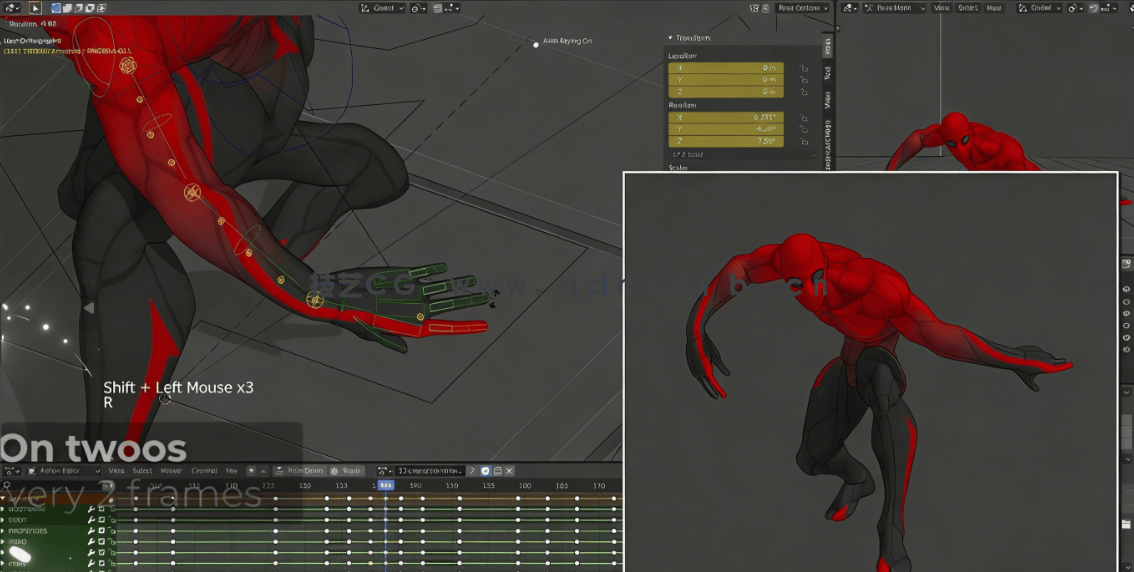Blender角色动作动画大师级训练视频教程第二季 (图5)