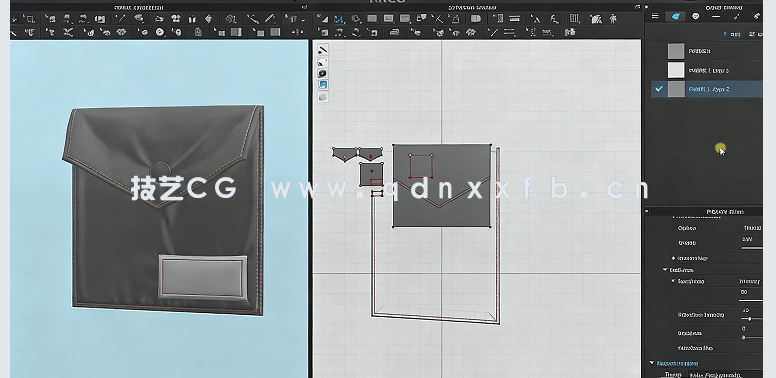 Clo3d裤子衣服口袋兜子实例制作视频教程(图1)