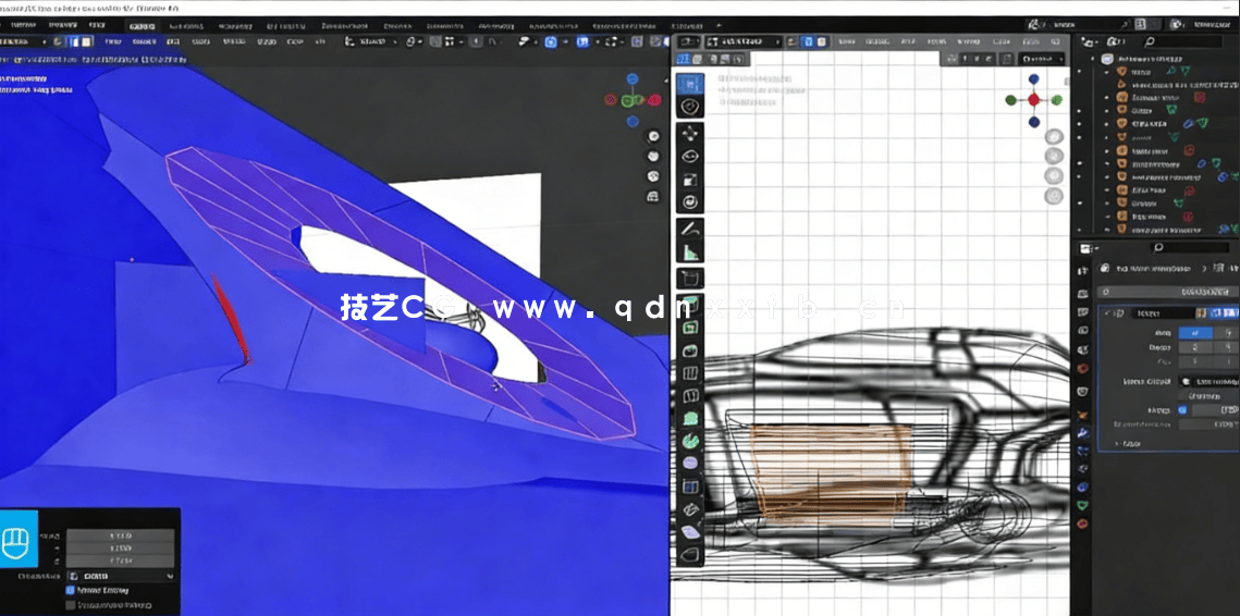 Blender飞船战机制作NPR卡通渲染技术视频教程(图6)