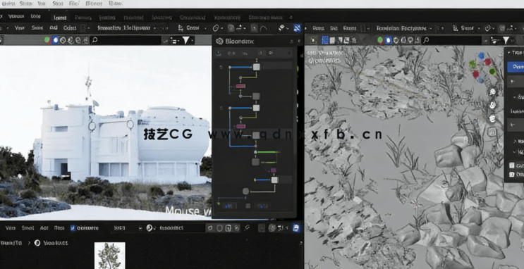 Blender未来主义建筑概念设计从2D到3D工作流程视频教程(图4)