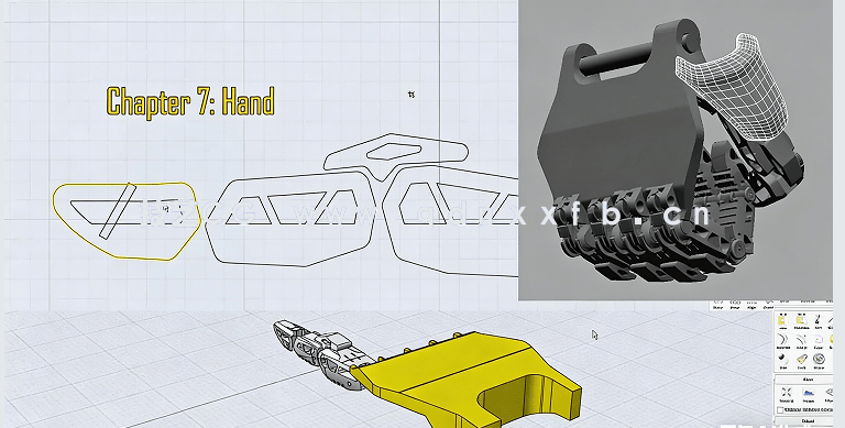 MoI3D超逼真机器人设计制作流程视频教程(图2)