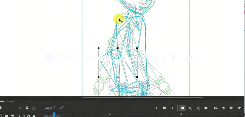 Animate创建通人物步行循环动画视频教程(图3)