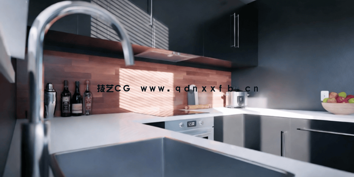 Blender现代房屋建筑室内设计实例制作流程视频教程(图2)