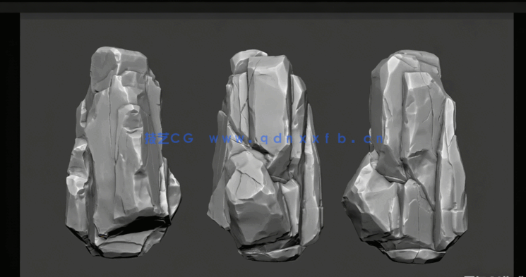 Blender雕刻岩石模型全过程视频教程(图2)