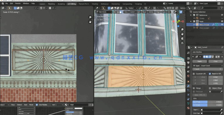 Blender游戏建筑房屋场景修建模型视频教程(图5)